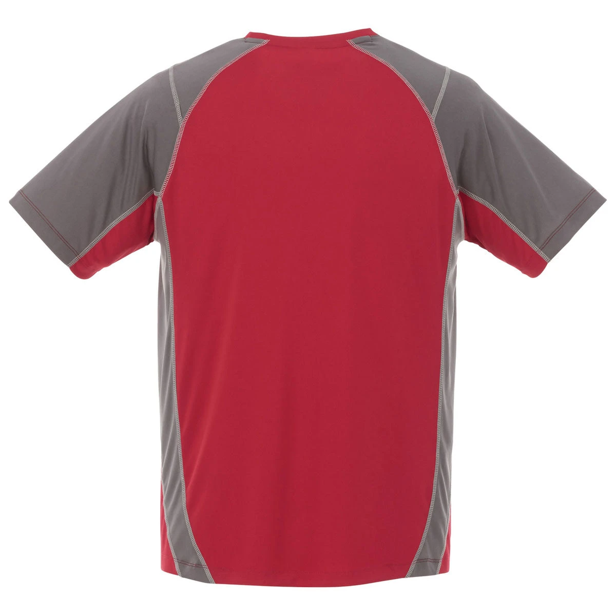 Elevate Men's Team Red/Steel Grey Taku Short Sleeve Tech Tee 4 Elevate Men's Team Red/Steel Grey Taku Short Sleeve Tech Tee - Image 2