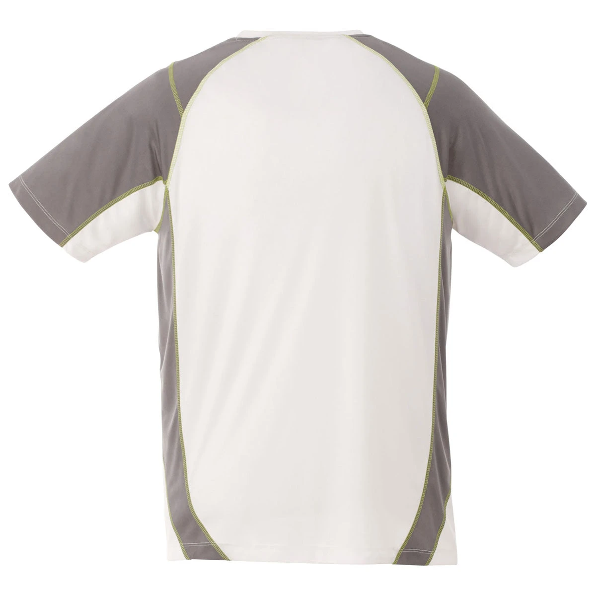 Elevate Men's White/Steel Grey Taku Short Sleeve Tech Tee 4 Elevate Men's White/Steel Grey Taku Short Sleeve Tech Tee - Image 2