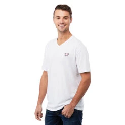 Elevate Men's White Canyon Short Sleeve Tee -Elevate TM17816 125 HTS