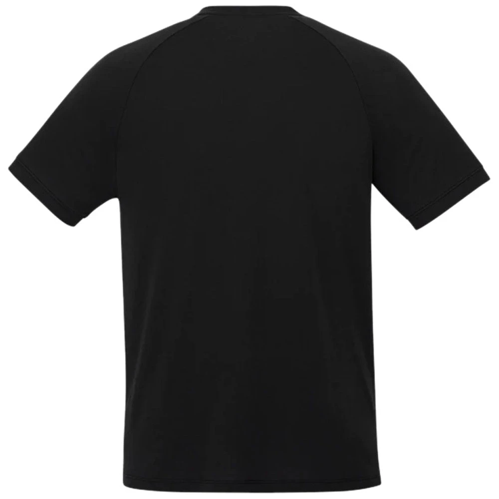 Elevate Men's Black Somoto Eco Short Sleeve Henley 4 Elevate Men's Black Somoto Eco Short Sleeve Henley - Image 2