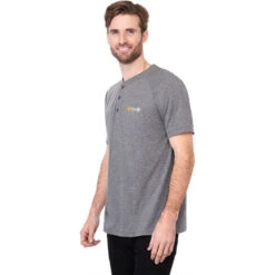 Elevate Men's Heather Charcoal Somoto Eco Short Sleeve Henley 11 Elevate Men's Heather Charcoal Somoto Eco Short Sleeve Henley -Elevate TM17880 Charcoal Heather HTS