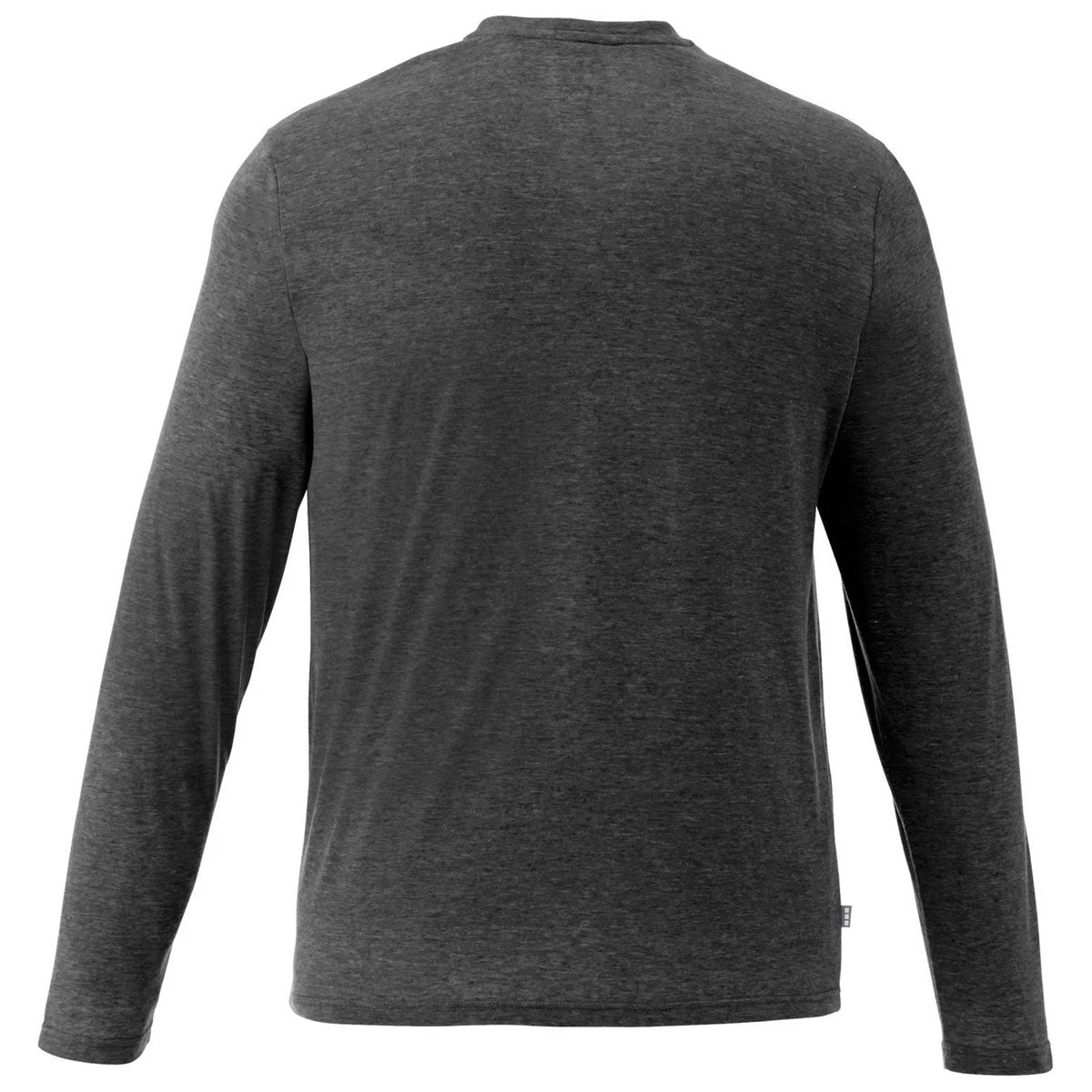 Elevate Men's Heather Dark Charcoal Holt Long Sleeve Tee 4 Elevate Men's Heather Dark Charcoal Holt Long Sleeve Tee - Image 2