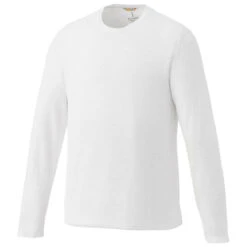 Elevate Men's White Holt Long Sleeve Tee