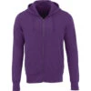 Elevate Men's Purple Cypress Fleece Zip Hoody -Elevate TM18135 Purple F