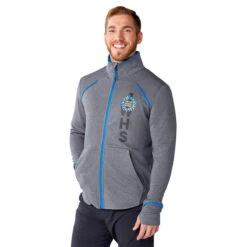 Elevate Men's Olympic Blue/Heather Charcoal Tamarack Full Zip Jacket -Elevate TM18137 431 HTS
