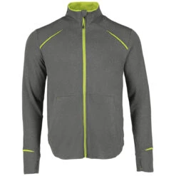 Elevate Men's Hi-Liter Green/Heather Charcoal Tamarack Full Zip Jacket