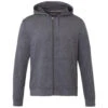 Elevate Men's Heather Dark Charcoal Lavar Eco Knit Full Zip Hoody -Elevate TM18145 Heather Dark Charcoal F