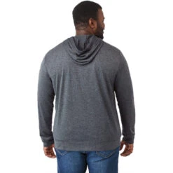 Elevate Men's Heather Dark Charcoal Lavar Eco Knit Full Zip Hoody -Elevate TM18145 Heather Dark Charcoal HTB