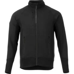 Elevate Men's Black Panorama Hybrid Knit Jacket