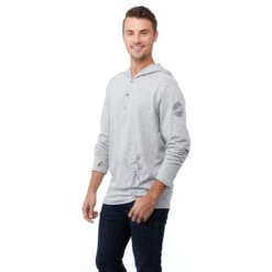 Elevate Men's Heather Grey Ashland Knit Hoody -Elevate TM18213 932 HTS