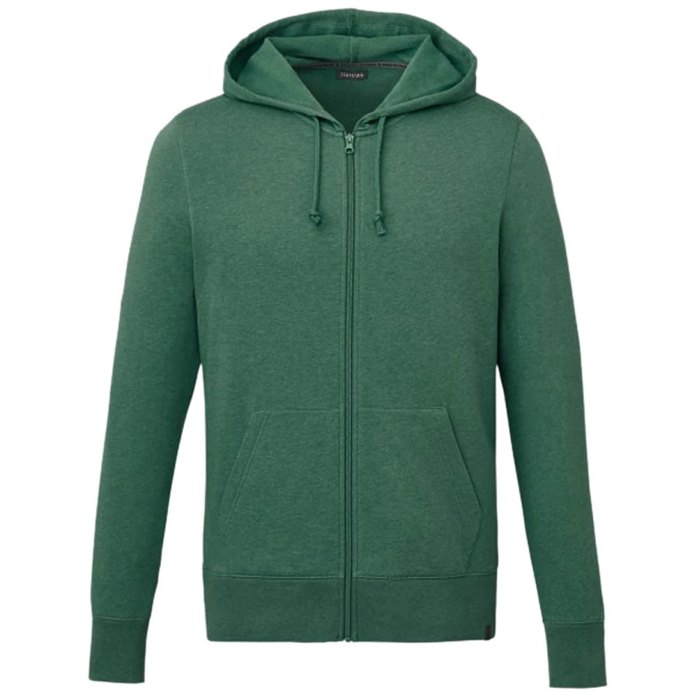 Elevate Men's Juniper Heather Argus Eco Fleece Full Zip Hoody 3 Elevate Men's Juniper Heather Argus Eco Fleece Full Zip Hoody