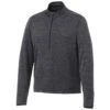 Elevate Men's Heather Dark Charcoal Mather Knit Half Zip 1 Elevate Men's Heather Dark Charcoal Mather Knit Half Zip -Elevate TM18307 988 F
