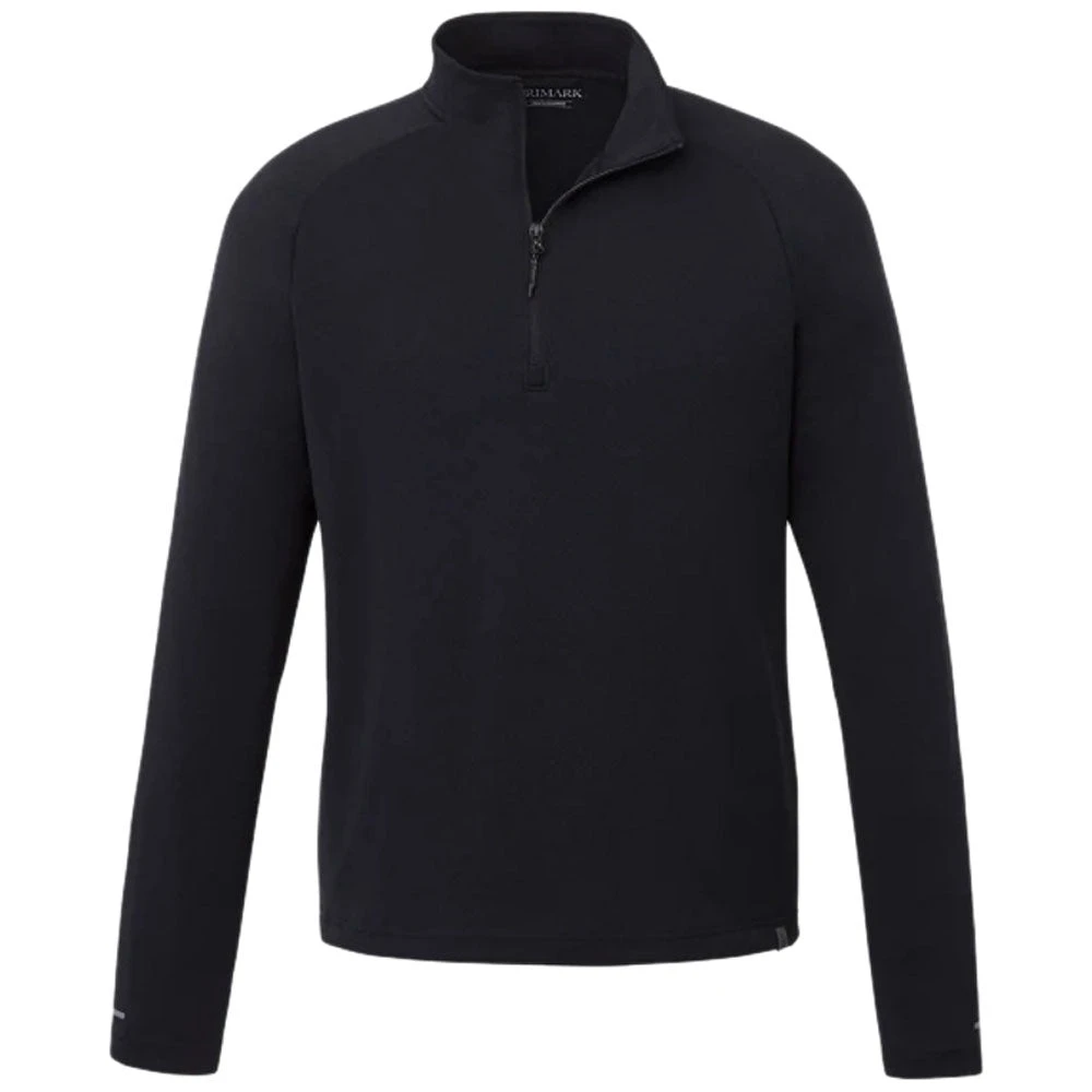 Elevate Men's Black Asgard Eco Knit Quarter Zip 3 Elevate Men's Black Asgard Eco Knit Quarter Zip
