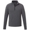 Elevate Men's Heather Dark Charcoal Asgard Eco Knit Quarter Zip -Elevate TM18310 Heather Dark Charcoal F
