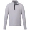 Elevate Men's Silver Heather Asgard Eco Knit Quarter Zip 2 Elevate Men's Silver Heather Asgard Eco Knit Quarter Zip -Elevate TM18310 Silver Heather F