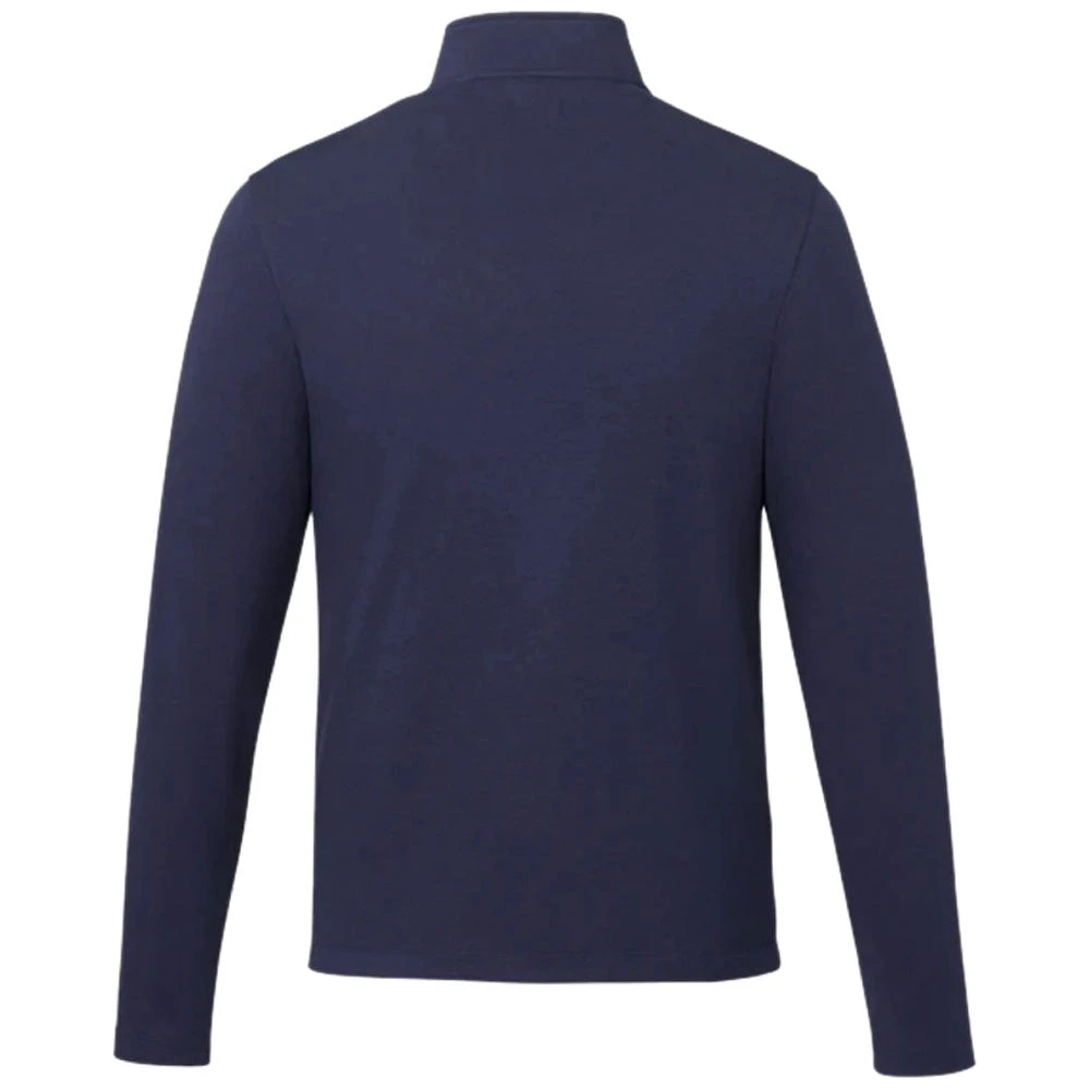 Elevate Men's Vintage Navy Rigi Eco Knit Quarter Zip 4 Elevate Men's Vintage Navy Rigi Eco Knit Quarter Zip - Image 2