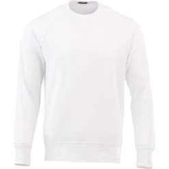 Elevate Men's White Krueger Fleece Crew