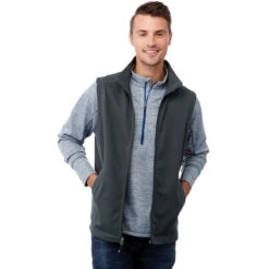 Elevate Men's Grey Storm Boyce Knit Vest -Elevate TM18504 991 HTF