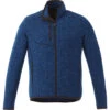 Elevate Men's Metro Blue Heather Tremblant Knit Jacket 1 Elevate Men's Metro Blue Heather Tremblant Knit Jacket -Elevate TM18610 Metro Blue Heather F