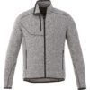 Elevate Men's Light Heather Grey Tremblant Knit Jacket 2 Elevate Men's Light Heather Grey Tremblant Knit Jacket -Elevate TM18610 Light Heather Grey F