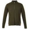 Elevate Men's Loden Heather Stratton Knit Quarter Zip -Elevate TM18612 Loden Heather F