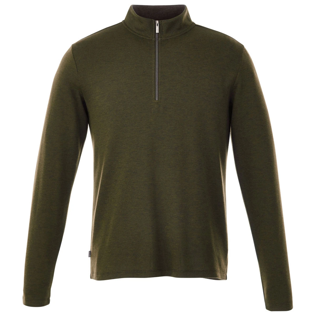 Elevate Men's Loden Heather Stratton Knit Quarter Zip 3 Elevate Men's Loden Heather Stratton Knit Quarter Zip