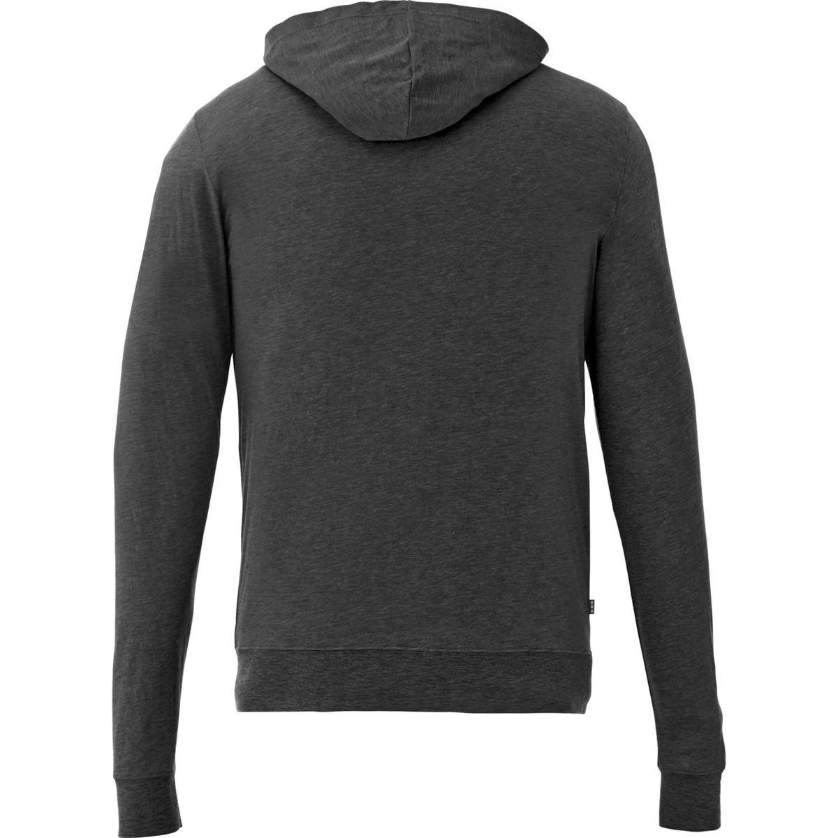 Elevate Men's Heather Dark Charcoal Garner Knit Full Zip Hoody 4 Elevate Men's Heather Dark Charcoal Garner Knit Full Zip Hoody - Image 2