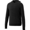Elevate Men's Black Howson Knit Hoodie 1 Elevate Men's Black Howson Knit Hoodie -Elevate TM18732 Black F