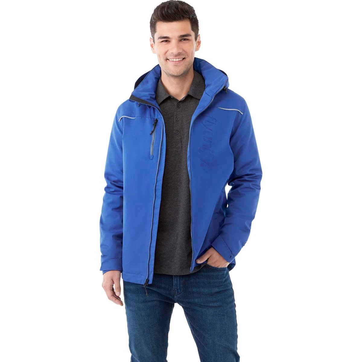 Elevate Men's New Royal Colton Fleece Lined Jacket 5 Elevate Men's New Royal Colton Fleece Lined Jacket - Image 3