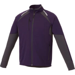 Elevate Men's Dark Plum Sitka Hybrid Softshell Jacket