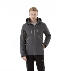 Elevate Men's Grey Storm Mantis Insulated Softshell Jacket -Elevate TM19543 Grey Storm HTF