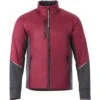Elevate Men's Maroon/Heather Dark Charcoal Fernie Hybrid Insulated Jacket -Elevate TM19555 384 F
