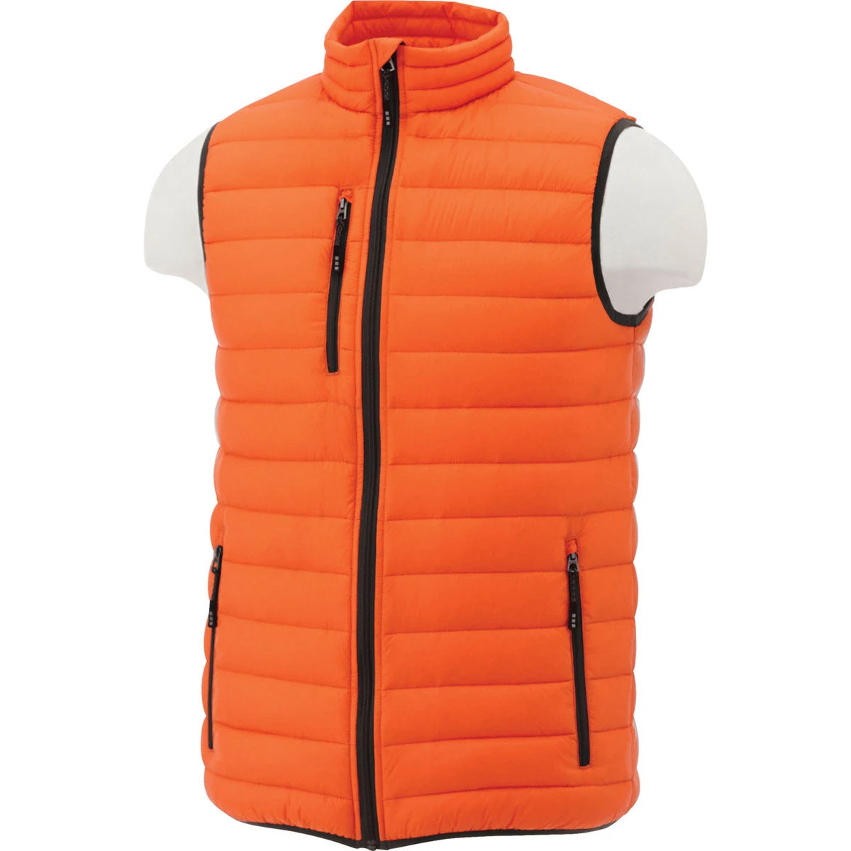 Elevate Men's Orange Whistler Light Down Vest 3 Elevate Men's Orange Whistler Light Down Vest