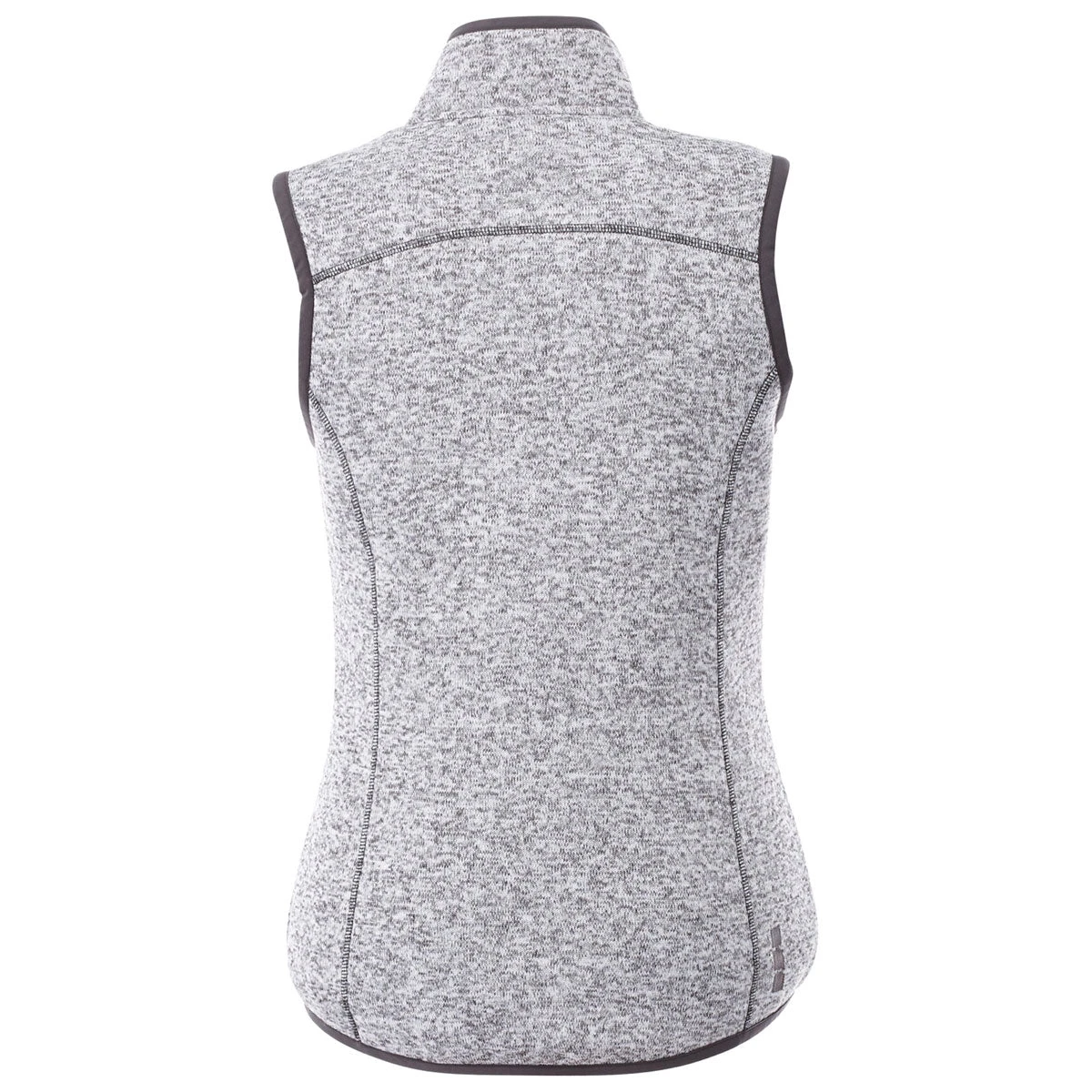 Elevate Women's Light Heather Grey Fontaine Knit Vest 4 Elevate Women's Light Heather Grey Fontaine Knit Vest - Image 2