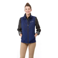 Elevate Women's Vintage Navy Warlow Softshell Vest -Elevate TM92504 573 HTF