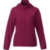 Elevate Women's Maroon Toba Packable Jacket