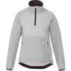 Elevate Women's Light Grey Odaray Half Zip Jacket -Elevate TM92802 Light Grey F