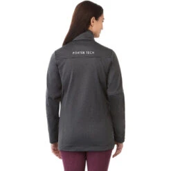 Elevate Women's Heather Dark Charcoal Joris Eco Softshell Jacket -Elevate TM92940 Heather Dark Charcoal HTB