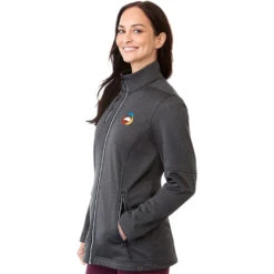 Elevate Women's Heather Dark Charcoal Joris Eco Softshell Jacket -Elevate TM92940 Heather Dark Charcoal HTS