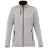 Elevate Women's Silver Heather Joris Eco Softshell Jacket -Elevate TM92940 Silver Heather F