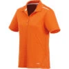 Elevate Women's Saffron Albula Short Sleeve Polo 1 Elevate Women's Saffron Albula Short Sleeve Polo -Elevate TM96207 Saffron F