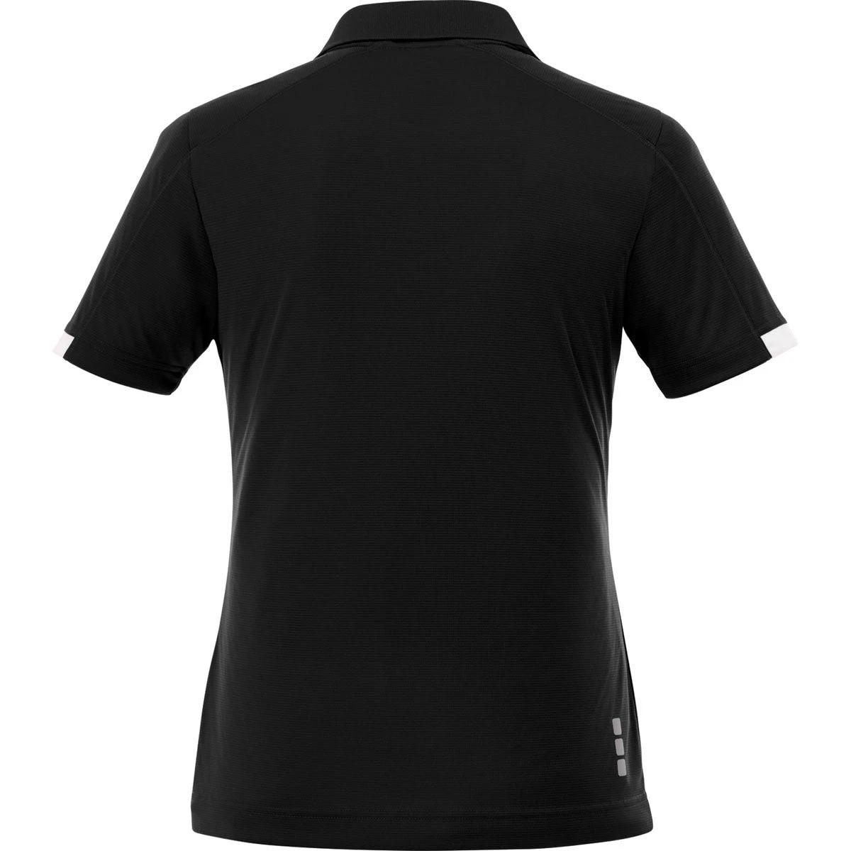 Elevate Women's Black Kiso Short Sleeve Polo 4 Elevate Women's Black Kiso Short Sleeve Polo - Image 2