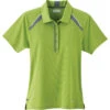 Elevate Women's Dark Citron Green Quinn Short Sleeve Polo -Elevate TM96216 Dark Citron Green F