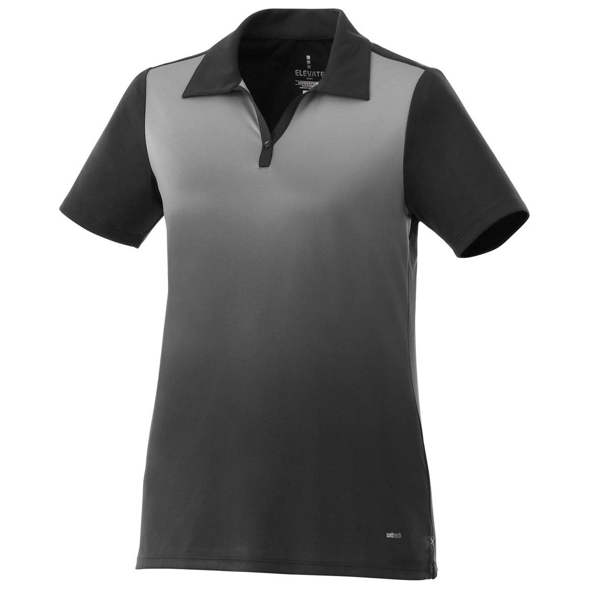 Elevate Women's Black Next Short Sleeve Polo 3 Elevate Women's Black Next Short Sleeve Polo