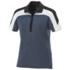 Elevate Women's Indigo/Navy/White Vesta Short Sleeve Polo -Elevate TM96221 Indigo Navy White F