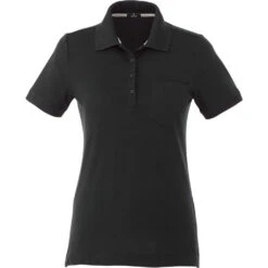 Elevate Women's Black Banfield Short Sleeve Polo