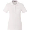 Elevate Women's White Banfield Short Sleeve Polo 1 Elevate Women's White Banfield Short Sleeve Polo -Elevate TM96223 White F