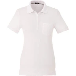 Elevate Women's White Banfield Short Sleeve Polo