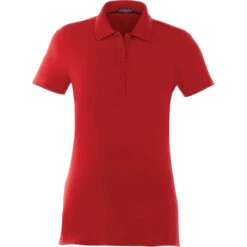 Elevate Women's Team Red Acadia Short Sleeve Polo