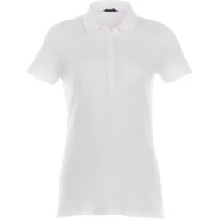 Elevate Women's White Acadia Short Sleeve Polo